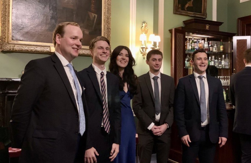 Aubrey with speakers Chloe Westley, William Wragg MP, Dr Luke Evans MP and Danny Bowman